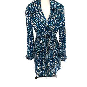 Alberto Makali Colorful Trench Coat Printed Geographic Art to‎ Wear Designer 6